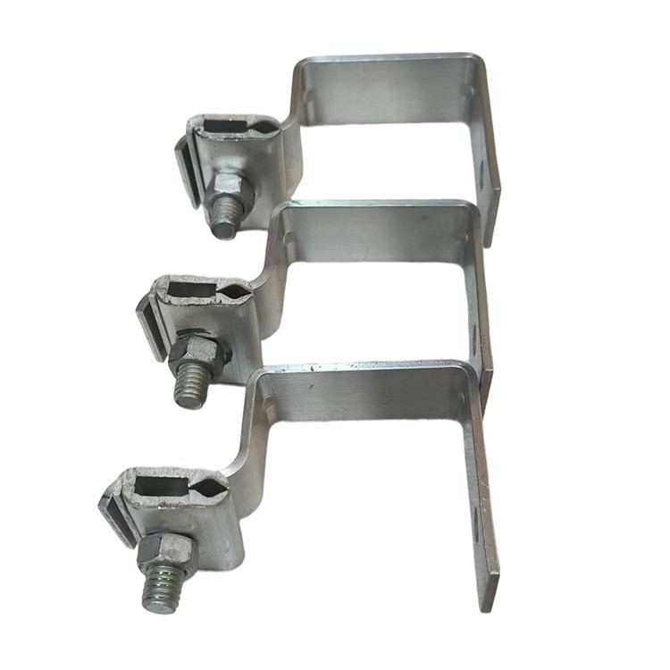 A Large Batch Of Stamped Aluminum Cable Clamps factory